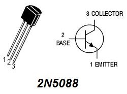 2n5088 Pinout And Circuit Diagram Silicon Bipolar Npn Transistor Hqew Net